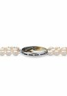 Silver Tone Multi Strand Cameo Necklace Cultured Freshwater Pearl 28", , on-hover image number null