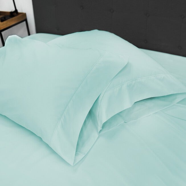 SensorPEDIC Ice Cool 400 Thread Count Cotton-Rich Surf Spray Blue Sheet Se, , alternate image number 4