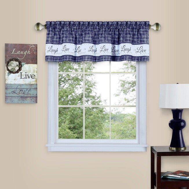 Live, Love, Laugh Window Curtain Valance - 58x14, , alternate image number null