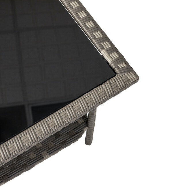 Jareth Wicker Patio Set in Gray, , alternate image number 9