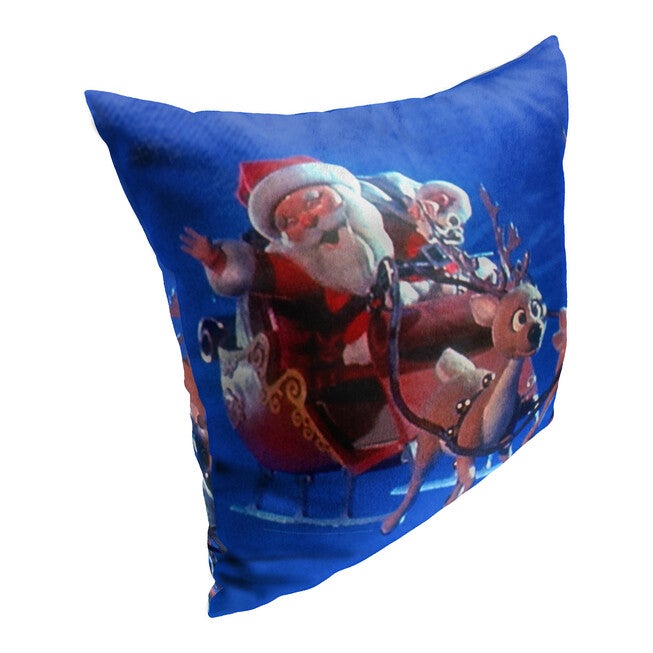 Wb Year Without A Santa Claushere Comes Santa 18X18 Printed Throw Pillow, , on-hover image number null
