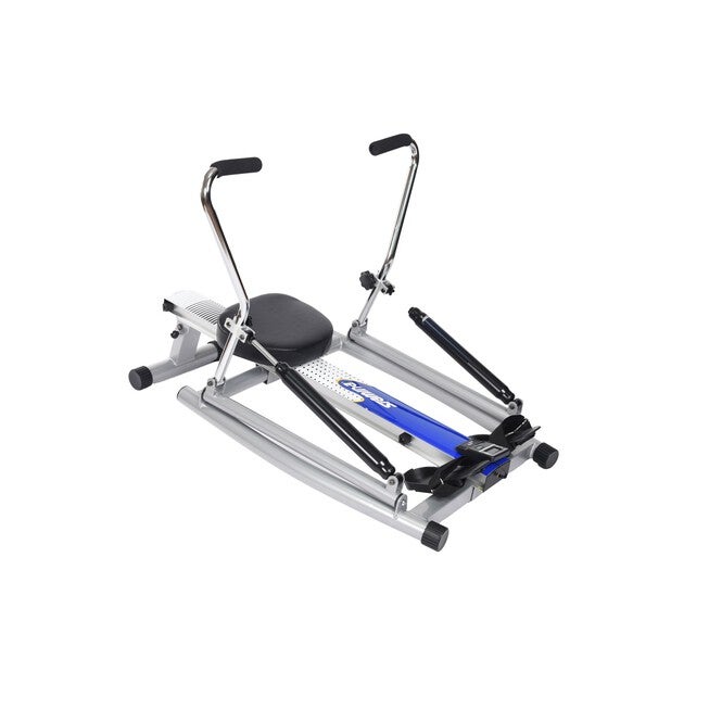 Stamina 1215 Orbital Rower w/Free Motion Arms, BLUE CHROME, hi-res image number 0