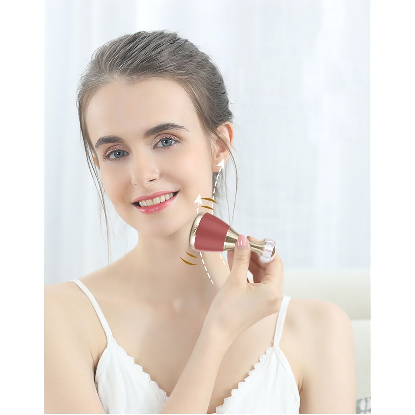 Gold Magnetic Facial Massager, , alternate image number 2