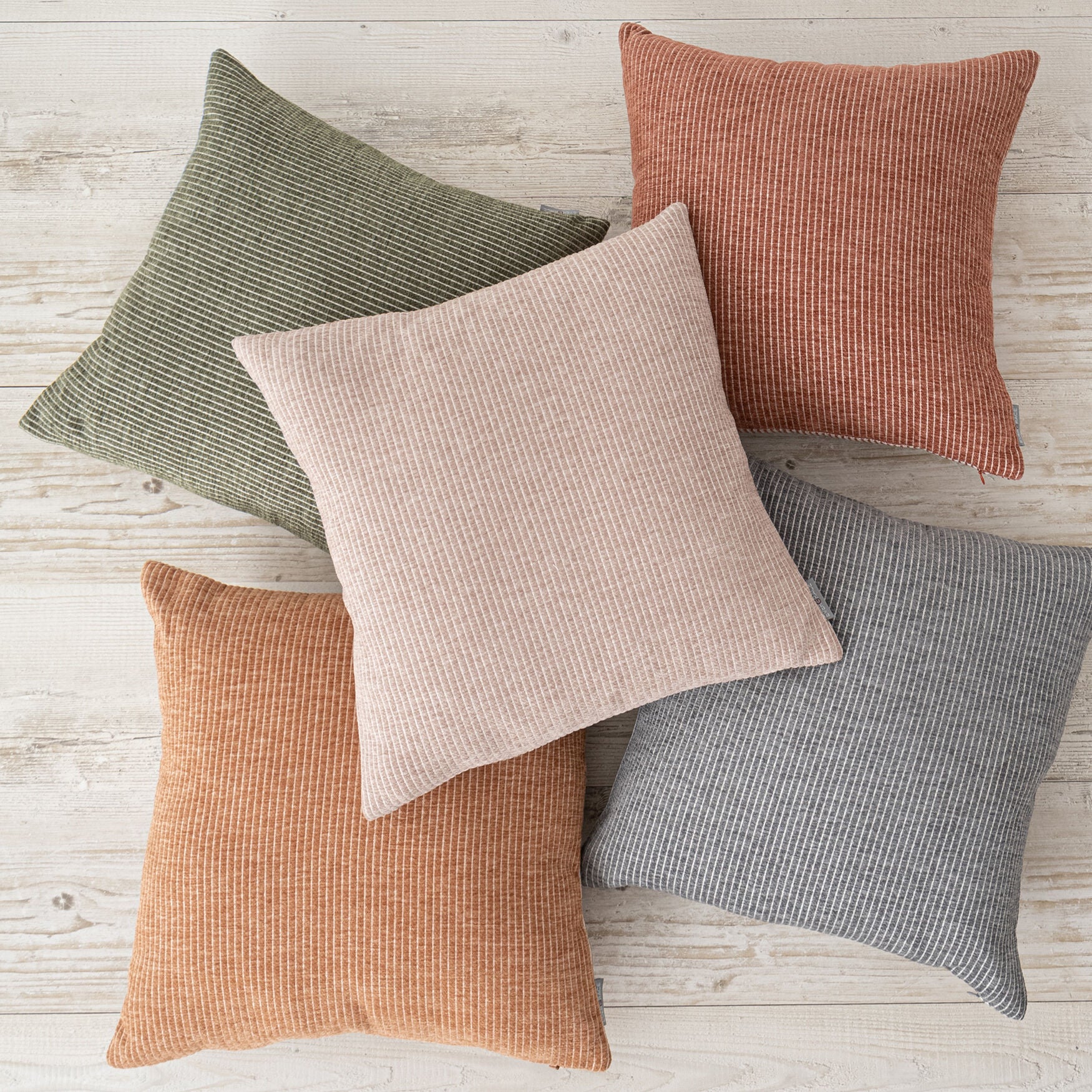 ELSA REVERSIBLE WOVEN STRIPES PILLOW 18X18, , alternate image number 5