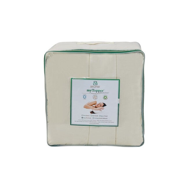 myTopper™ 100% Washable Wool Mattress Topper, , alternate image number null
