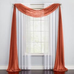 BH Studio Sheer Voile Scarf Valance
