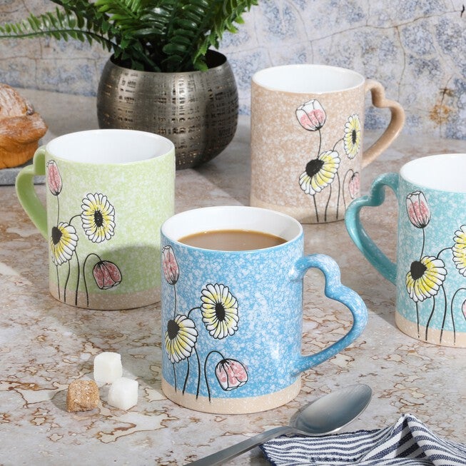 Sunbloom 15 oz. Mugs, Set of 4, , on-hover image number null