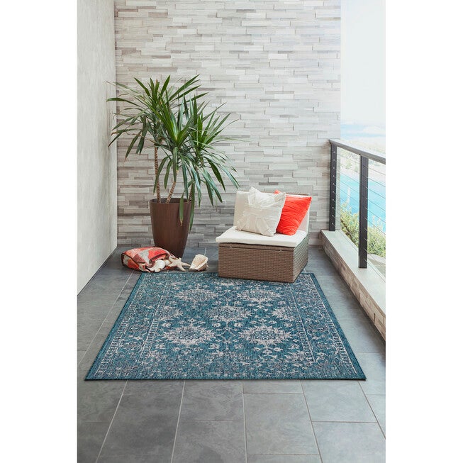 Liora Manne Carmel Vintage Floral Indoor/Outdoor Rug, , alternate image number null