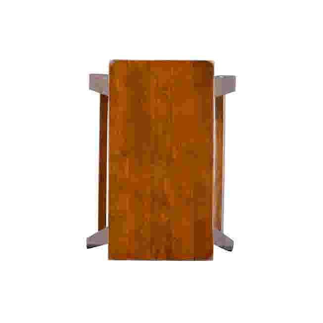Top/bottom view of stool with legs visible