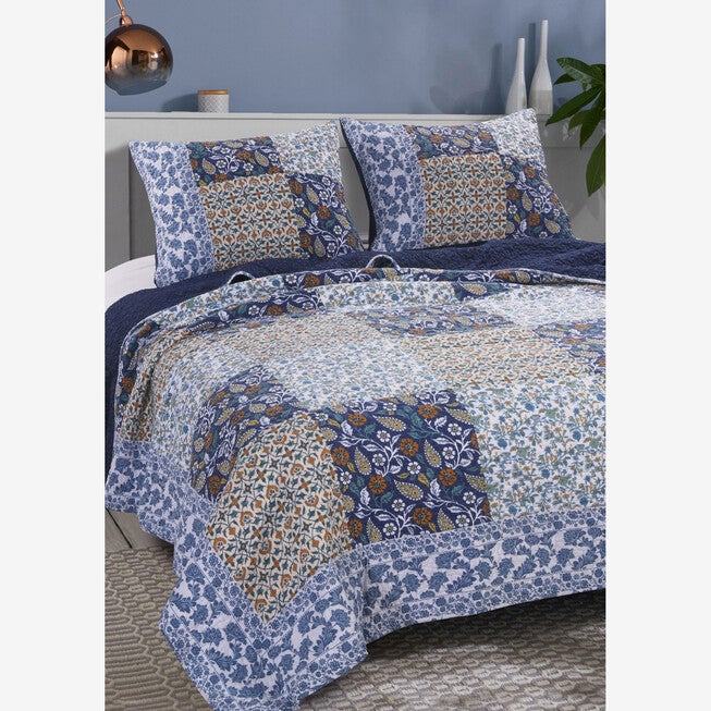 Pandora Quilt Set , BLUE, hi-res image number null