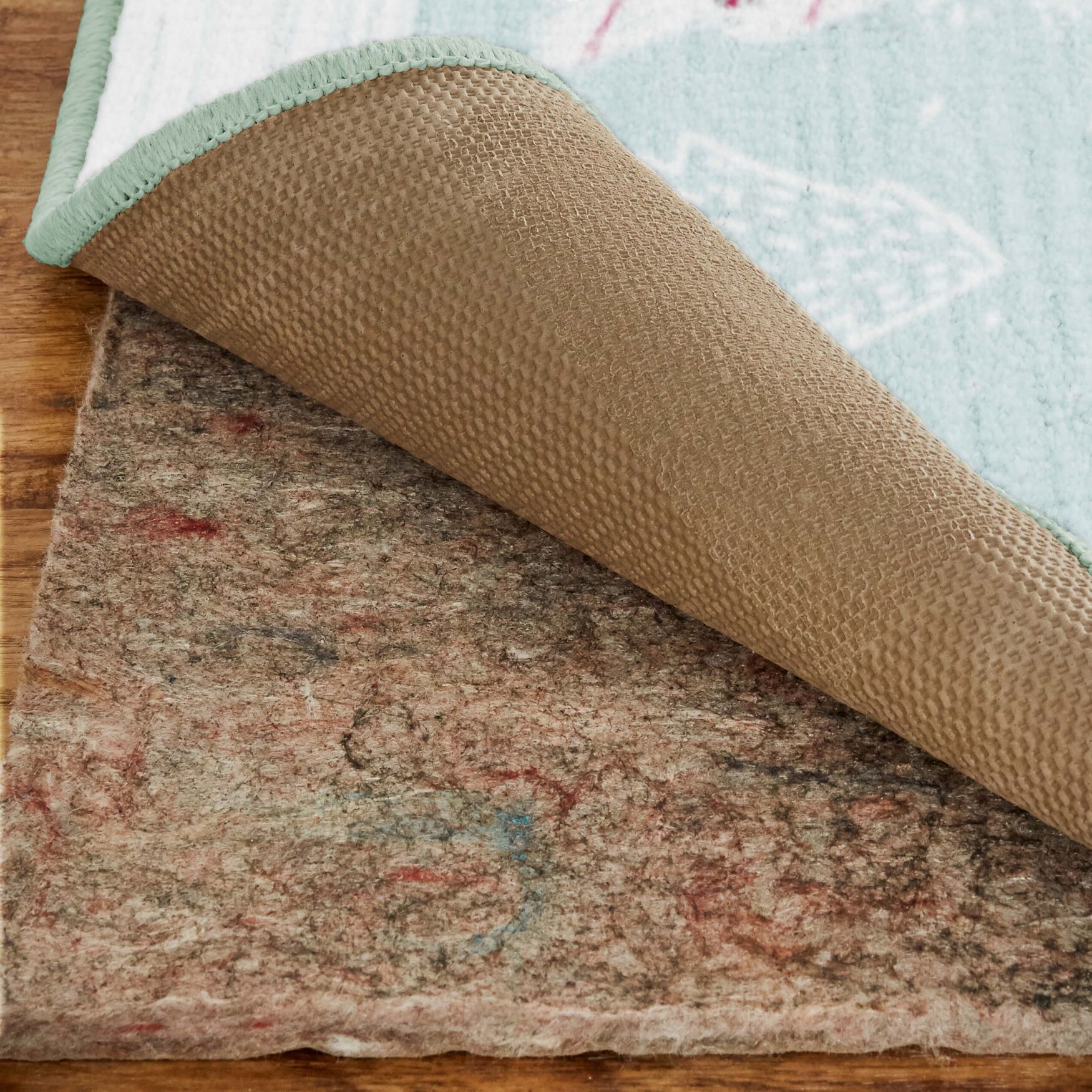 Merry Forest Light Blue Kitchen Rug, , alternate image number 2