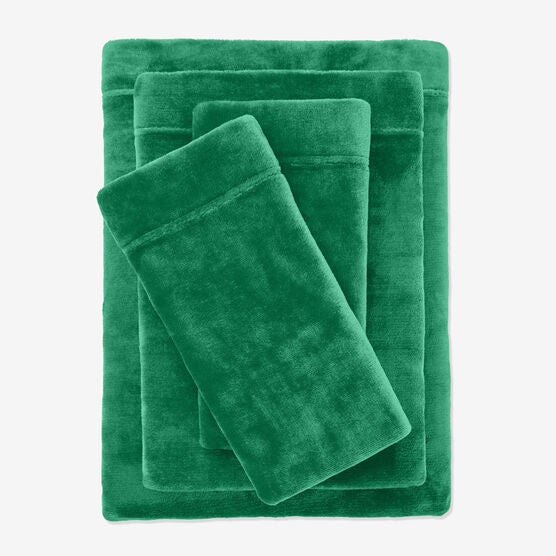 BH Studio 4-Pc. Microfleece Sheet Set, EMERALD, hi-res image number null