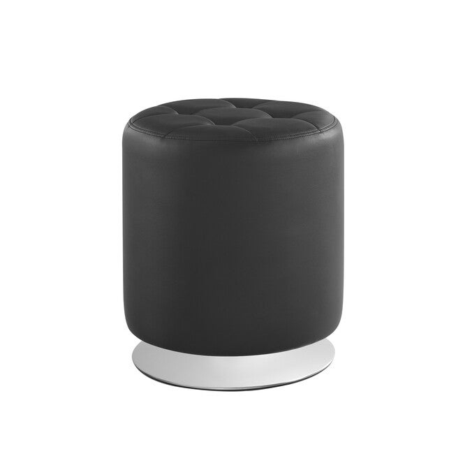 Saylor Swivel Ottoman Ottomans, BLACK, hi-res image number 0