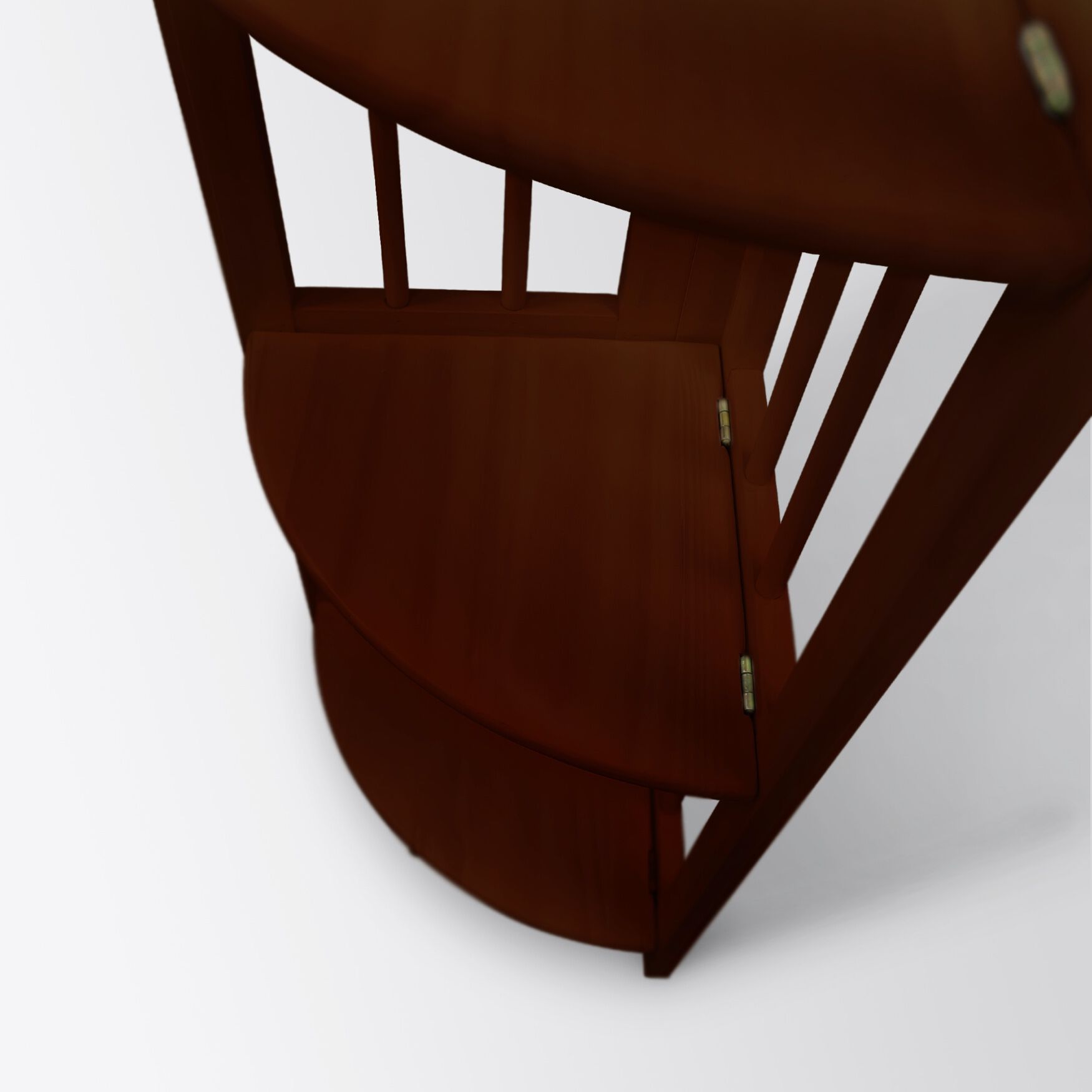 4-Shelf Corner Folding Bookcase - Truffle Brown, , alternate image number 10