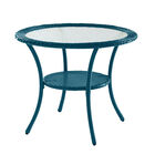 Roma All-Weather Resin Wicker Bistro Table, TEAL, hi-res image number 0