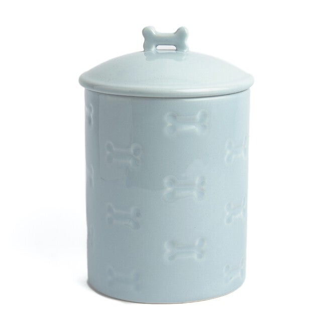 Manor Blue Pet Dog Cat Treat Jar 46Oz, BLUE, hi-res image number null