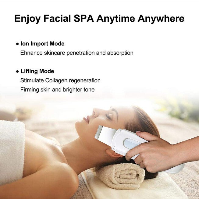 Winjoy Ultrasonic Skin Scrubber Blackhead Remover 4-Mode Beauty Tools, , alternate image number null