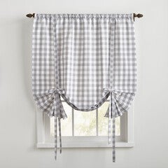 Buffalo Check Tie-Up Window Shade