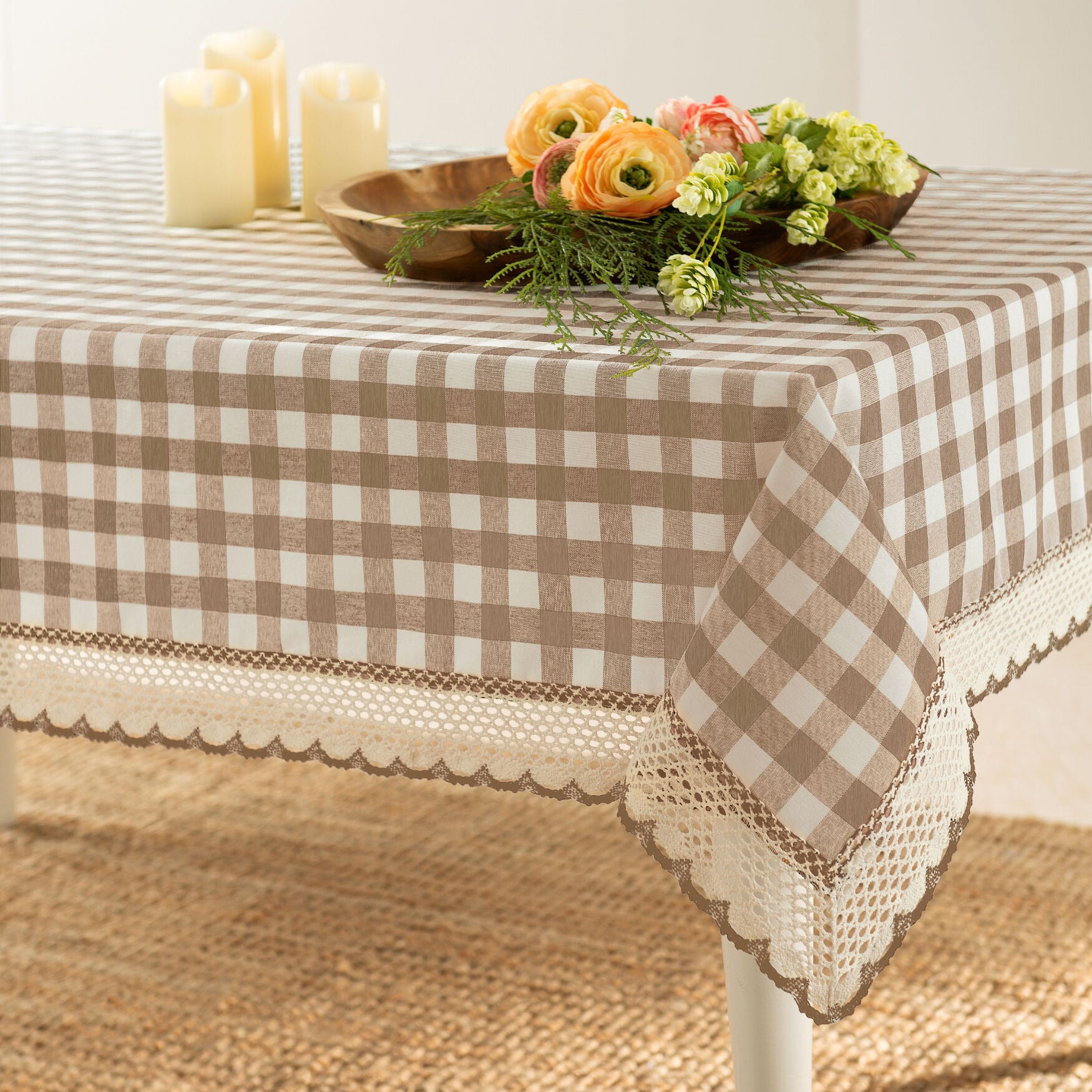 Buffalo Check Tablecloth - 60-in x 84-in, , alternate image number 16
