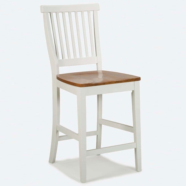 24 inches Bar Stool with Oak Finished Seat, WHITE OAK, hi-res image number null
