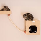 Real Wood Wall Series: Cat Tree With Condo, Perch And Soft Perch, , alternate image number 2