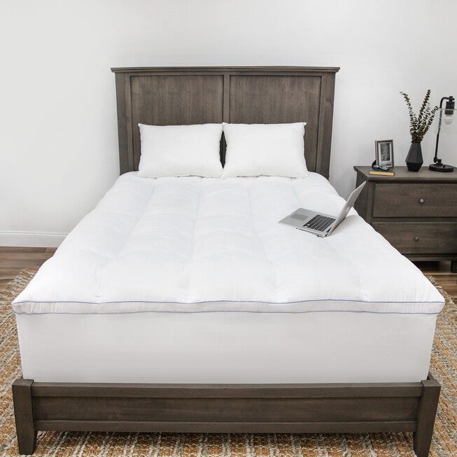 SensorPEDIC Supreme 3.5-Inch Shredded Gel-Infused Memory Foam Mattress Topper, , alternate image number null