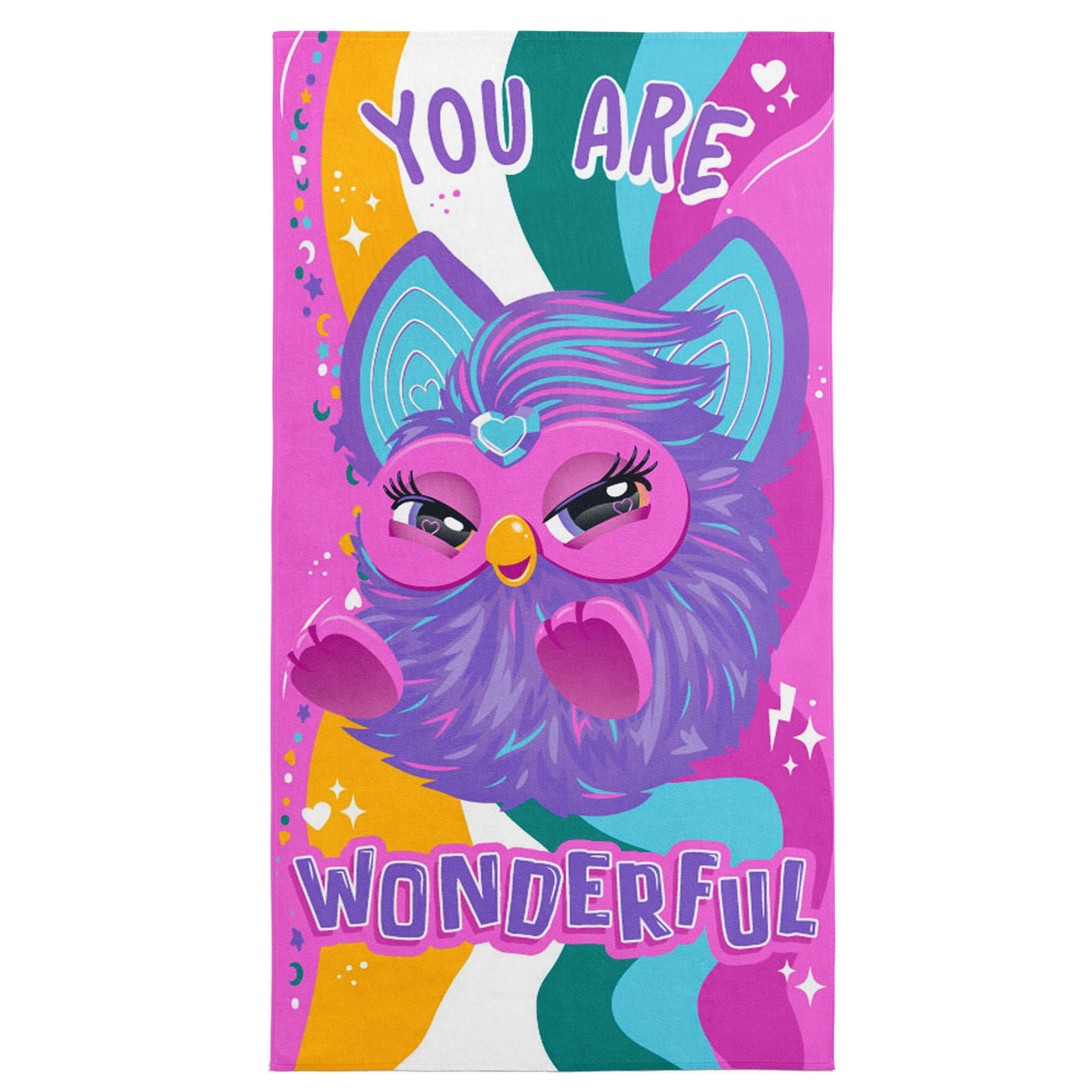AC/DC Give Em A Bone Microfiber Beach Towel 30x60 inches, FURBY, hi-res image number 0