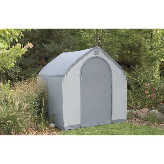 StorageHouse XL Portable Storage Shed, GRAY, hi-res image number null