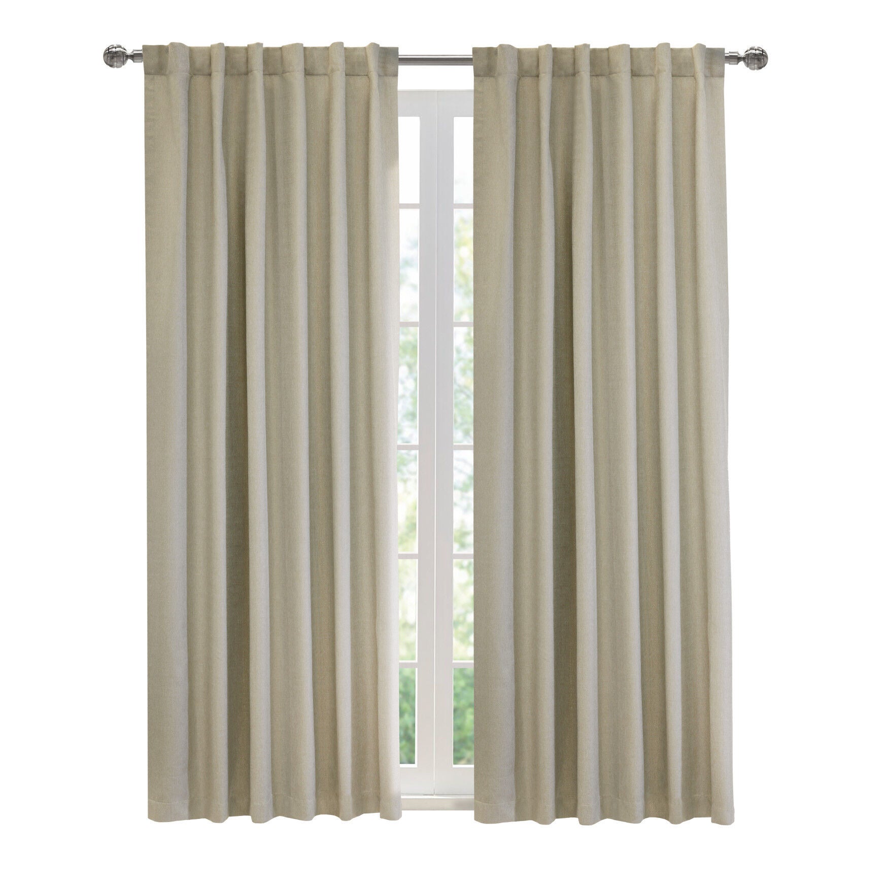 Baxter Blackout Dual Header Curtain Panel, , on-hover image number 1