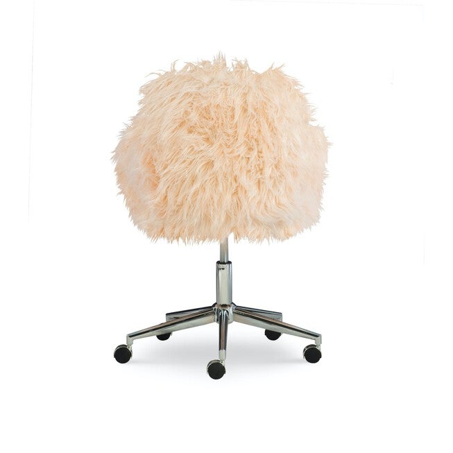 Fenton Faux Fur Office Chair Pink, , alternate image number null