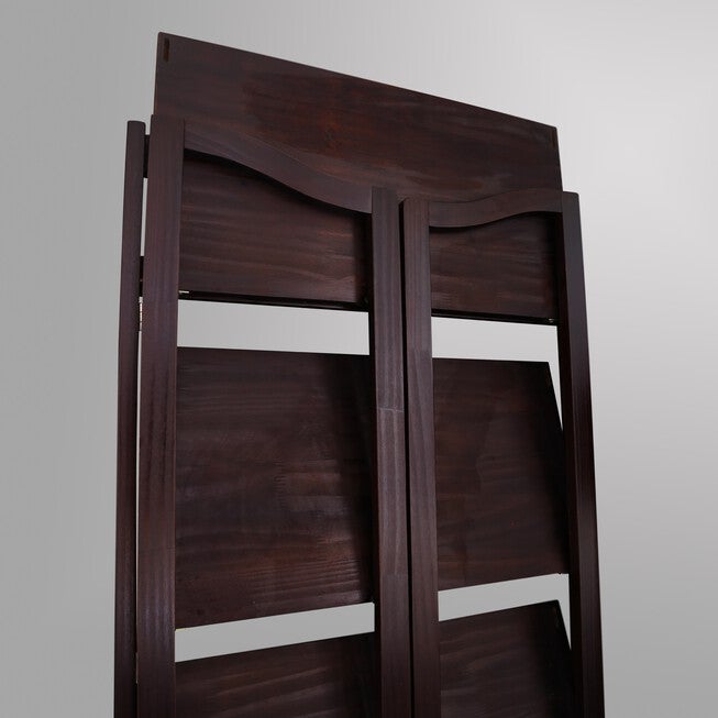 Stratford 5-Shelf Folding Bookcase-Espresso, , alternate image number null