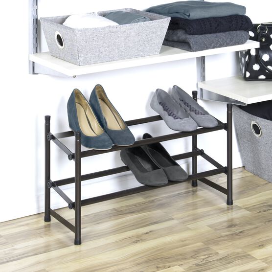 Bronze Stackable Telescoping Shoe Rack, , alternate image number null