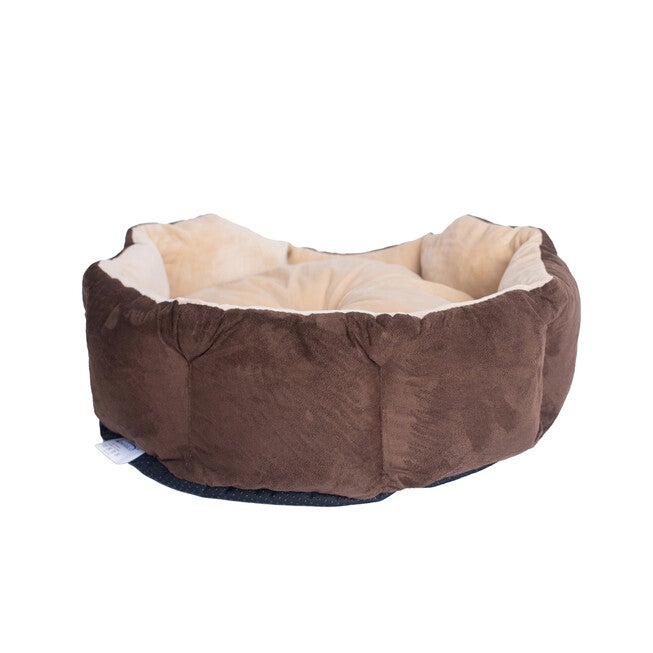 Cozy Pet Bed, Mocha/Beige For Cats And Extra Small Dogs, , alternate image number null