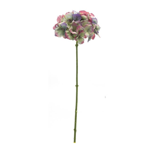Varigated Lavender And Pink Hydrangea Flower Stem (Set Of 6), , on-hover image number 1