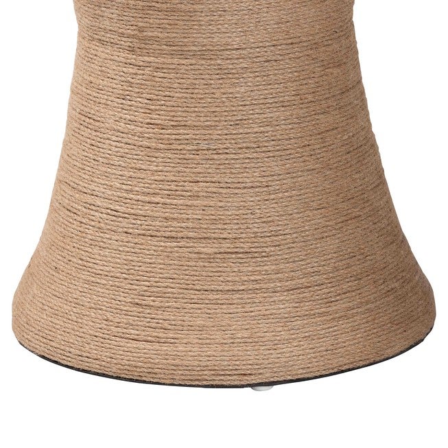 bali & pari Maliyah Japandi Natural Jute Ottoman, NATURAL BROWN, alternate image number 2