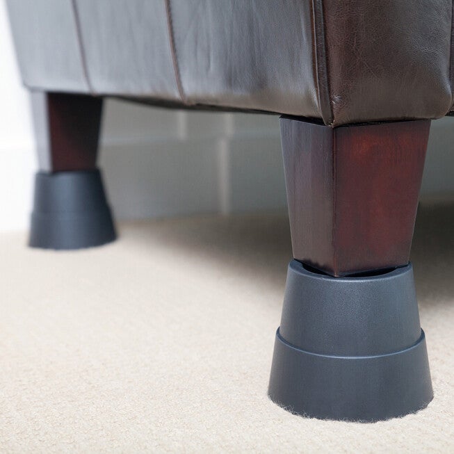 350 lbs. Weight Capacity Furniture Risers, Set of 8, GRAY, hi-res image number null
