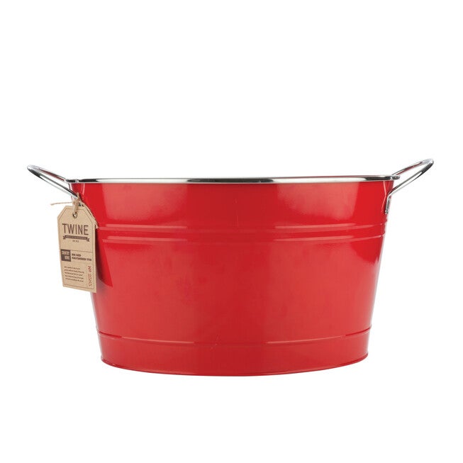 Big Red Galvanized Metal Tub, , alternate image number 7