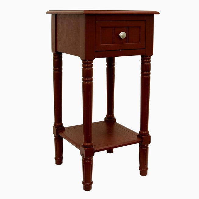 28 inches" Red Square Accent Table , , on-hover image number null