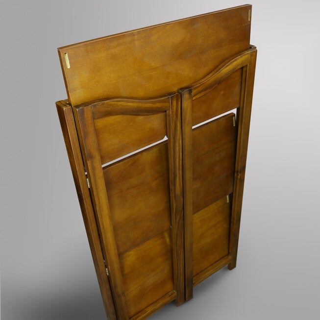 Stratford 3-Shelf Folding Bookcase-Warm Brown, , alternate image number null