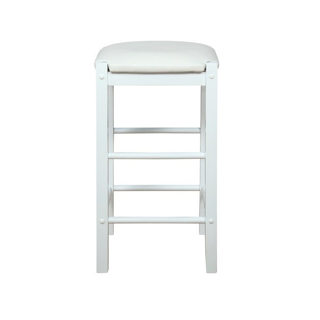 Lancer Backless Counter Stools, White - Set of Two, , alternate image number null