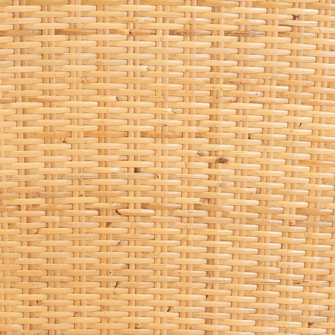 Monaco Modern Bohemian Oak Brown Finished Mahogany Wood And Natural Rattan Dining Chair, , alternate image number 6