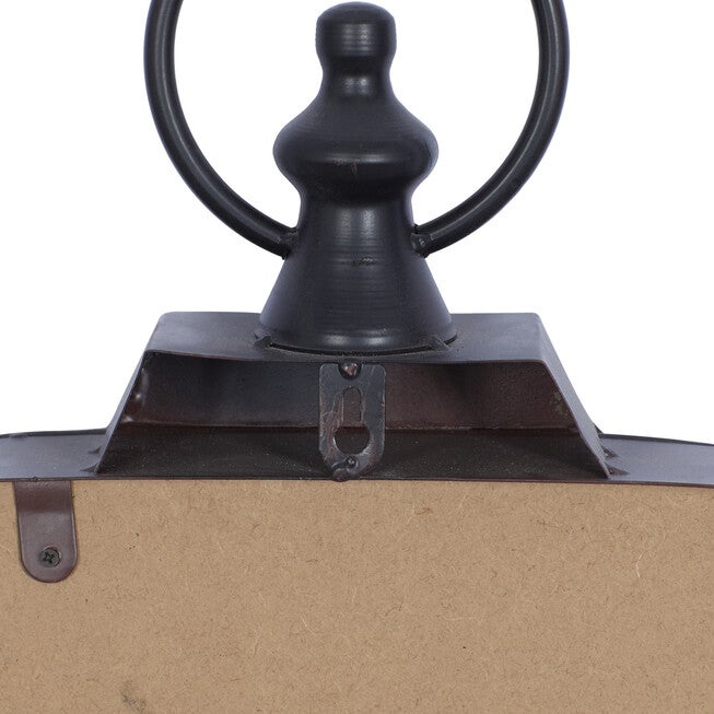 Black Vintage Metal Wall Clock, , on-hover image number null