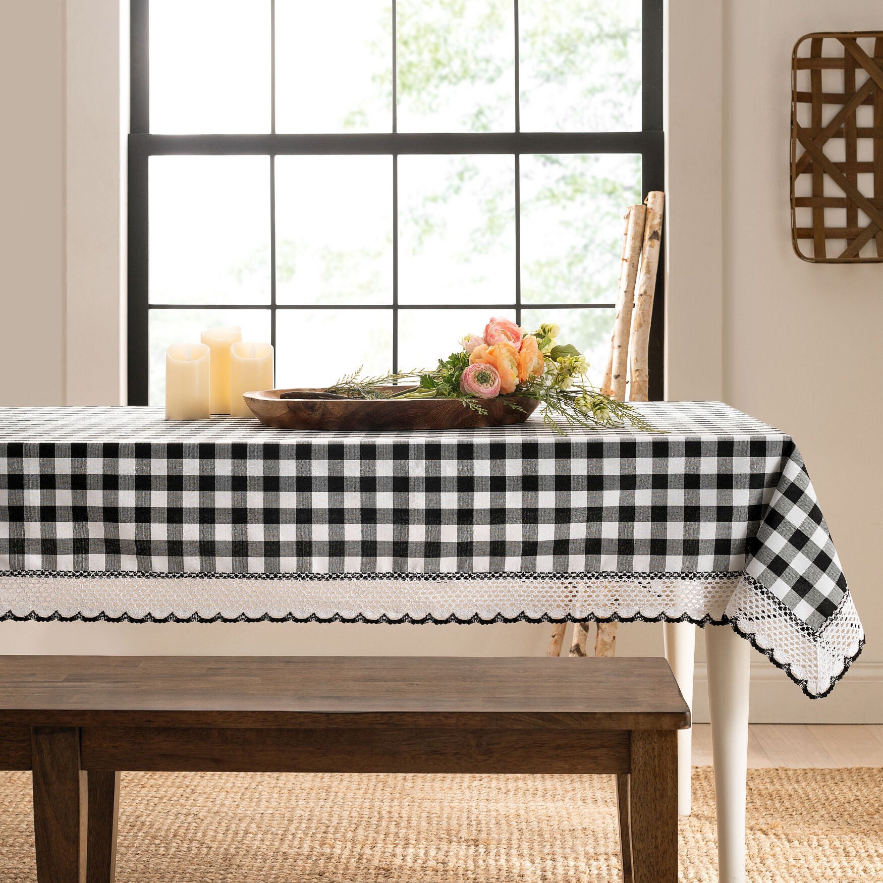 Buffalo Check Tablecloth - 60-in x 84-in, , alternate image number 5
