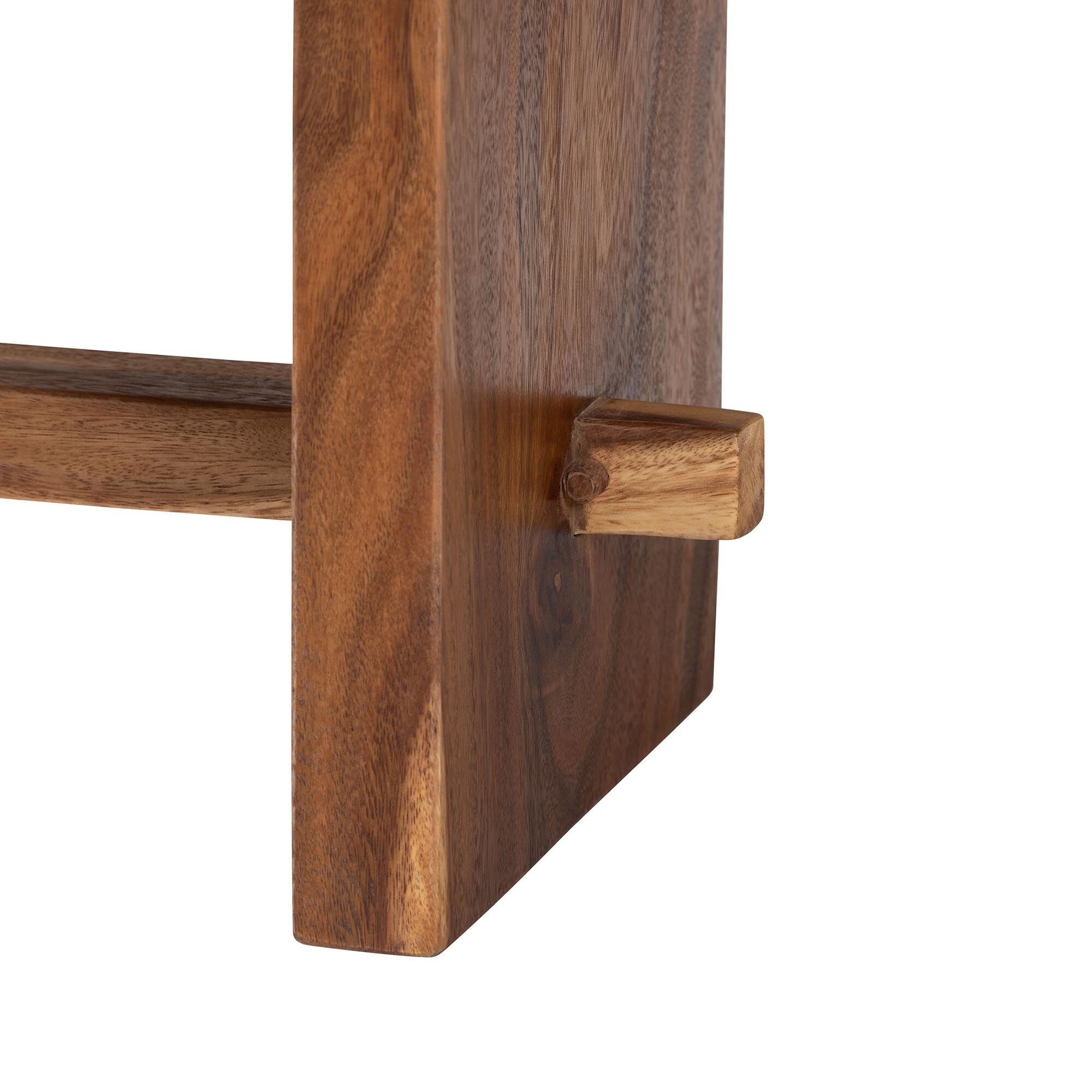 Biyu Suar Wood Dining Bench, BROWN, alternate image number 4