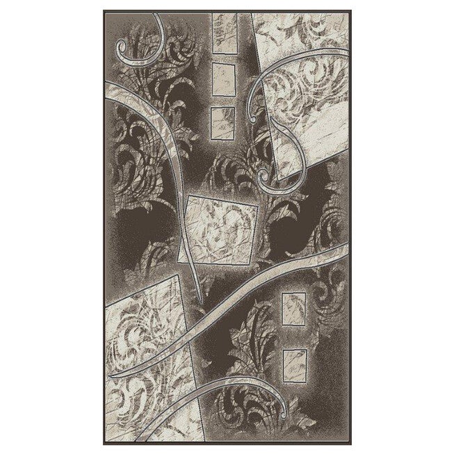 Jewel Brown/Cream 8' x 10' Area Rug, BROWN CREAM, hi-res image number 0