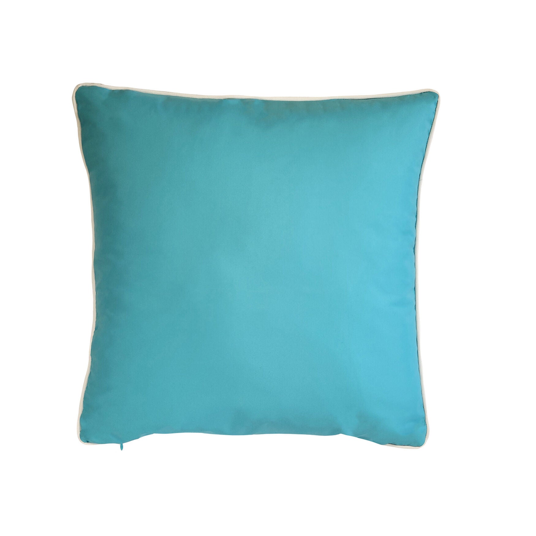 Indoor/Outdoor Oversized Embroidered Quartrefoil Decorative Throw Pillow 20X20, Leaf/White, , alternate image number 5