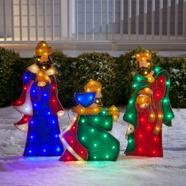 Set of 3 Wise Men Yard Decor, MULTI, hi-res image number 0