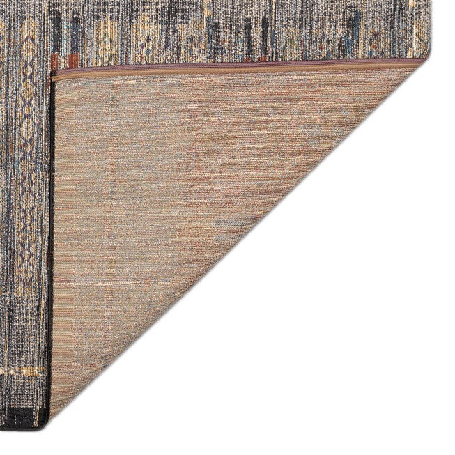 Marina Tribal Stripe Indoor/Outdoor Area Rug Black, , on-hover image number 1