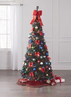 Fully Decorated Pre-Lit 6’ Pop-Up Christmas Tree