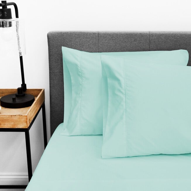 SensorPEDIC Ice Cool 400 Thread Count Cotton-Rich Surf Spray Blue Sheet Se, , alternate image number 3